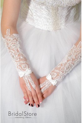 P11 lace wedding gloves 
